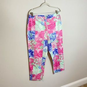Vintage Lily Pulitzer patchwork Capri pants